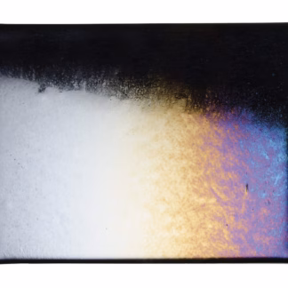 Bullseye 0100-31 3mm COE 90 fekete irizáló fusing üveg