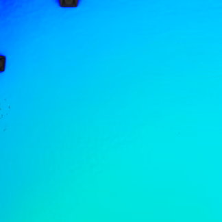 Dichroic COE90 BTBPT fekete-türkizkék  üveg CBS