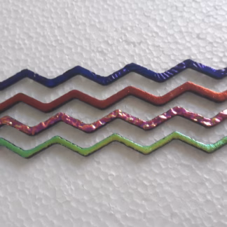 Dichroic pálca fekete hullámos,mintás 2mm COE90