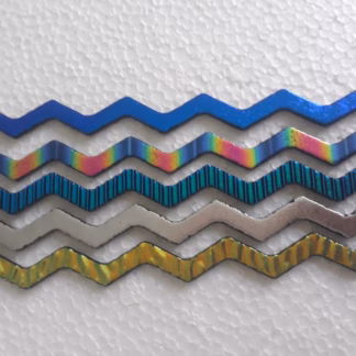 Dichroic pálca fekete hullámos,mintás 5mm COE90