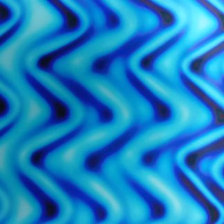 Dichroic COE96  STBTWRSB fekete-kék hullámmintás üveg CBS