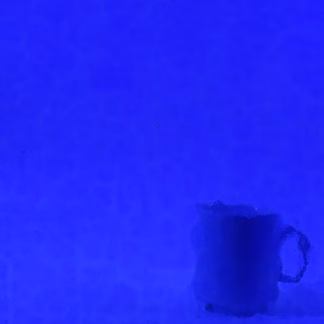 PV 1360 sötétkék katedrál transzparens üveg