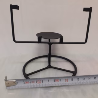 Kovácsoltvas tartó 12,5*12,5 cm cm négyzet-alakú mécsestartóval