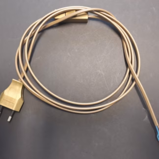 Lámpazsinór kapcsolóval arany 2 * 0,75  2m