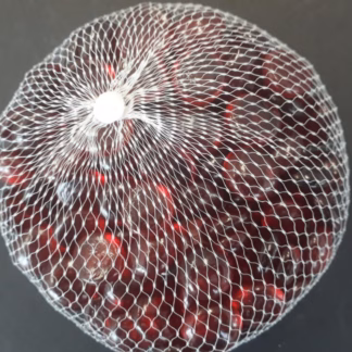 Üvegkavics áttetsző  piros (festett)  18/20 mm 500 gr.