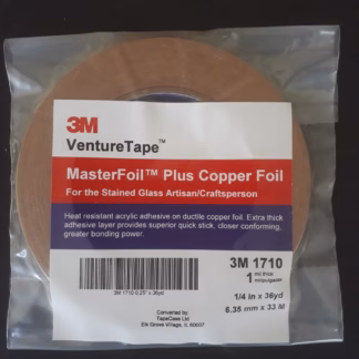 Rézfólia V rézhátú 6,4mm;1/4",33 m