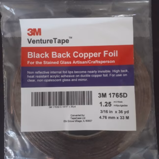 Rézfólia V feketehátú 4,8mm;3/16",33 m