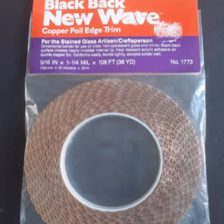Rézfólia V feketehátú fodrosszélű 8,0mm;5/16",33 m New Wave