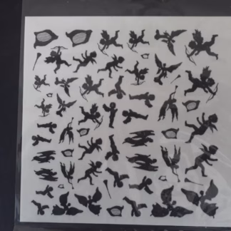 Fusingmatrica angyalmintás 10 x 10 cm