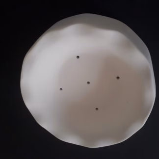 Fusingforma hullámos szélű tál  12 cm átm.