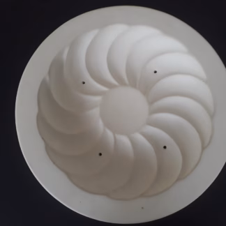 Fusingforma hullámos mintás tál  24 cm átm.