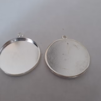 Medálalap tányéros 25 mm