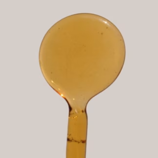 Üvegrúd M áttetsző világos borostyán  5-6 mm