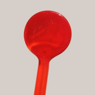 Üvegrúd M áttetsző  piros 5-6 mm