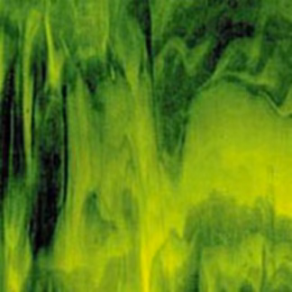 Uroboros 60-77-96 F erdőzöld-limezöld félopál fusing üveg