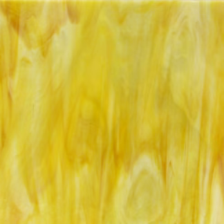 OGT 6061-81 CCF sárga-borostyán rücskös félopál fusing üveg