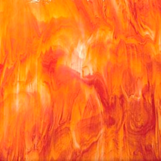 Spectrum 675-5 S  narancsos-piros félopál üveg