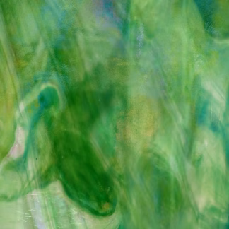 W 101 WO iri levélzöld irizáló félopál üveg