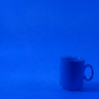 W 243  középkék transzp. üveg