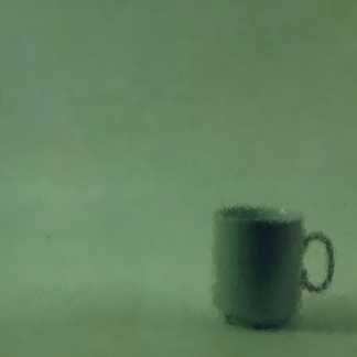 W 287 Sev sötét olivazöld  transzp. üveg