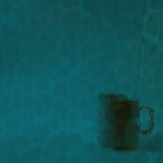 W 350 Mystic sötéttürkiz transzp. üveg