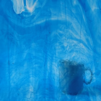 W 96-44 tengerkék félopál fusing üveg