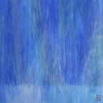 W 118 WO iri világoskék irizáló félopál üveg