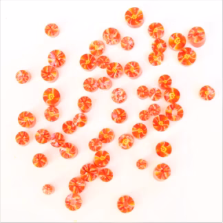 Millefiori COE 90 piros-sárga szélforgó