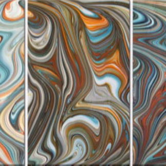 OGT FRSWF COE96 narancs-türkiz  OA opál fusing üveg