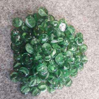 Üvegkavics áttetsző zöld  18/20 mm 500 gr.