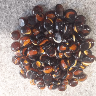 Üvegkavics áttetsző borostyán  18/20 mm 500 gr.