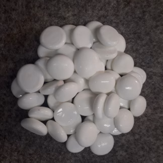 Üvegkavics fehér opál 500 gr. 18/20 mm