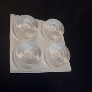 Bumpon víztiszta BS 17  átm. 22,3, mag. 10,1 mm