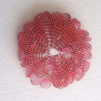 Üvegkavics áttetsző pink ( festett )  18/20 mm 500 gr.