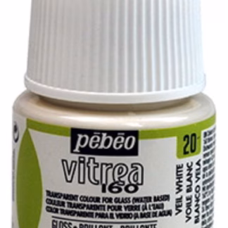Üvegfesték Vitrea 160 fátyolos fehér 45ml
