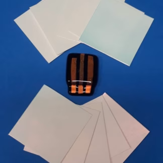 Dichroic papír cián-réz 4*4 cm