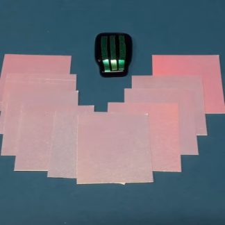 Dichroic papír kék-arany 4*4 cm