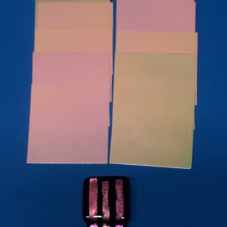Dichroic papír zöld-pink 4*4 cm
