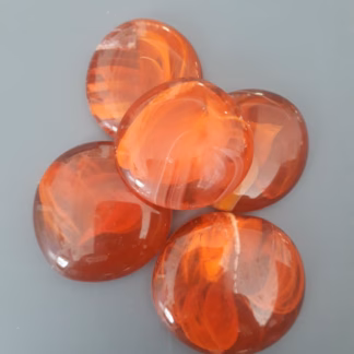 Üvegkavics áttetsző narancs  30/40 mm 500 gr.