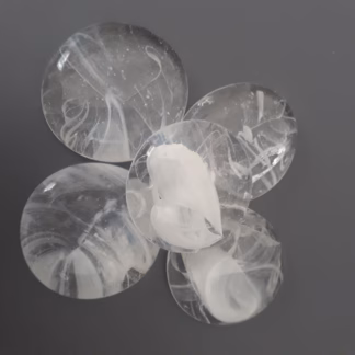 Üvegkavics áttetsző fehér  30/40 mm 500 gr.