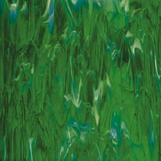 Spectrum 329-6 S mélyzöld-fehér félopál üveg