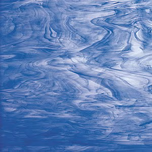 Spectrum 335-6 S  mélykék-fehér félopál üveg