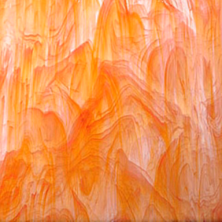 Spectrum 375-1  narancssárga-fehér félopál üveg