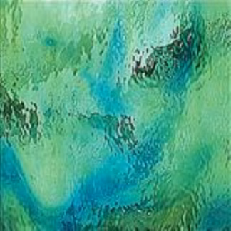 OGT 423-1WF COE96 zöld-kék hullámos transzp. fusing üveg