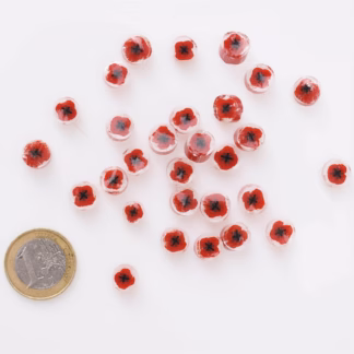 Millefiori COE 90 pipacs