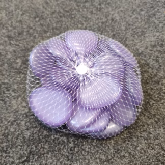 Üvegkavics áttetsző festett világoslila 30/40 mm 500 gr.