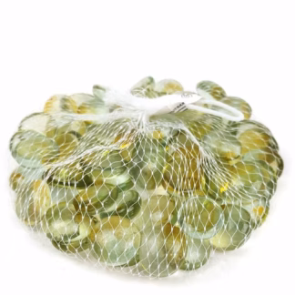 Üvegkavics áttetsző sárga 250 gr. 18/20 mm