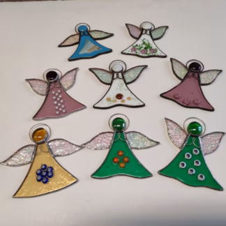 Karácsonyi angyalkák Murano-i üvegből