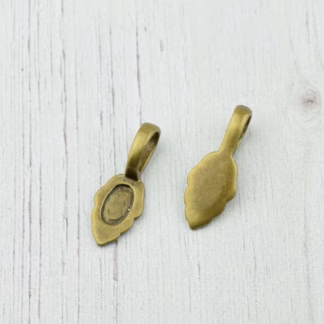 Medáltartó levél 16 mm bronz