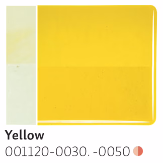 Bullseye 1120-30 3mm COE 90 transzparens sárga fusing üveg